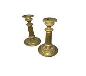 Vente de haute qualité 2025 bougeoirs antiques en laiton métal décors de chambre bougeoir or fournisseur de fabricant en gros - Product Image 1