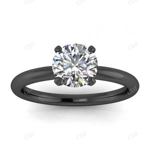 Anillo de moissanita de compromiso clásico de alta calidad, anillos de oro rosa de 18 quilates para mujer, joyería Vintage de lujo, precio al por mayor - Product Image 4