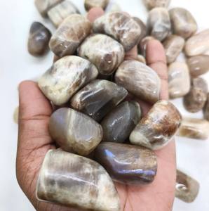 Wholesale Natural Sunmoonstone Tumbles 20-60mm Polished Reddish Pink Cabochon Bulk Lot Healing Crystal Gemstones Crafts Loose - Product Image 5