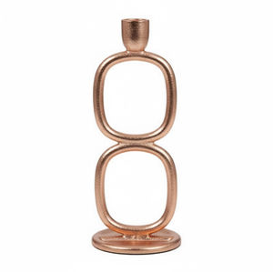 Ensemble de 3 bougeoirs coniques en métal argenté élégants et modernes, best-seller, pour la décoration de table de mariage - Product Image 4