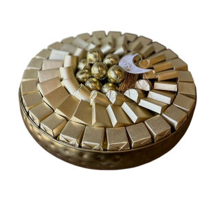 Vente en gros Bol à chocolat doré créatif en lotus Bol à chocolat décoratif pour occasions spéciales et cadeaux de fête - Product Image 6