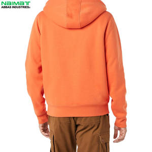 Sudadera con capucha de lana de algodón 100% al por mayor para hombre, ropa de calle informal cómoda transpirable, técnica de invierno teñida lisa de calidad superior - Product Image 3