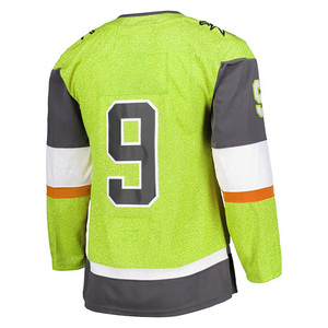 เสื้อเจอร์ซีย์ฮ็อกกี้น้ำแข็งโพลีเอสเตอร์100% ชุดทีมปรับแต่งได้พร้อมปักตัวเลข - Product Image 2