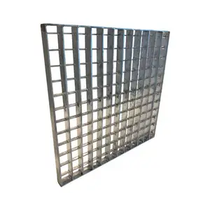 welded heavy duty compound trench cover press locked rebar steel grating