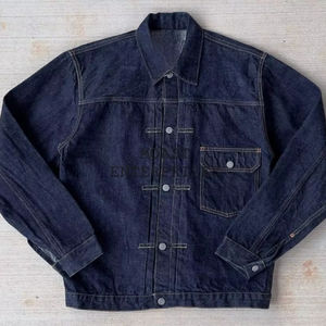 Veste en jean personnalisée unisexe de haute qualité avec logo brodé Manteau imprimé bouffant pour le style d'hiver décontracté Jeans Matériel - Product Image 1