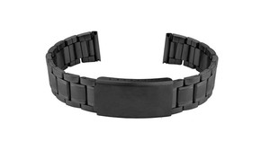 Correas de Reloj Inteligente Unisex GD7015 Negras de Acero Inoxidable de Lujo, 20-22 mm, Transpirables, Duraderas, Ajustables, Impermeables y Ligeras, 27 cm - Product Image 5