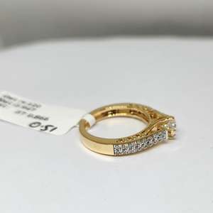 Anillo de Compromiso con Diamante de 0.35 Ct Dwt, Oro Sólido de 14K, Solitario de Lujo, Certificado IGI, Calidad Estándar, Unisex, Joyería Fina al por Mayor - Product Image 2