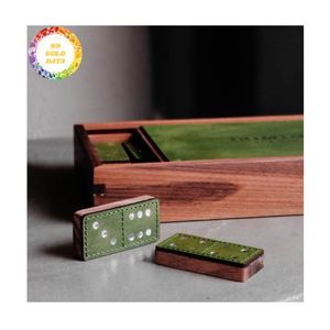 Caja de dominó de Ajedrez de madera hecha a mano de madera sostenible para juegos de mesa de viaje y entretenimiento Vietnam - Product Image 4