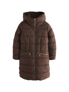 Abrigo Cálido de Invierno 2025-2026 para Mujer, Chaqueta Larga con Capucha y Diseño de Broches, Plumón de Ganso Blanco, Gruesa, Impermeable, Teñido Liso - Product Image 3