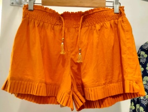 <b>Ladies</b> High-Waist <b>Bermuda</b> <b>Shorts</b> Customized Breathable Cotton Printed Beach & Gym Wear for Summer Washed Pattern Decoration - Product Image 6
