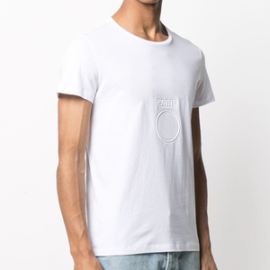 Nouveauté 2025 – T-shirts Col Rond Gaufrés en Gros – Qualité Supérieure Unisexe – Logo Personnalisé 3D en Relief – Lettres Graphiques Personnalisées – 100% Coton - Product Image 1