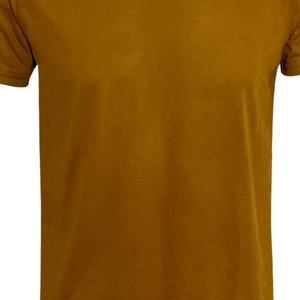 Camiseta Amarilla Mostaza Lisa Premium, Impresión de Logotipo Personalizado, OEM al por Mayor, Camiseta Unisex de Algodón Suave, Ropa Blanca de Alta Calidad al por Mayor - Product Image 3