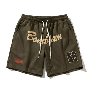 Shorts de sport pour hommes de la rue principale, taille plus, imprimé 3D en relief, respirant, taille élastique, fermeture en coton tricoté, shorts de sport pour hommes - Product Image 3