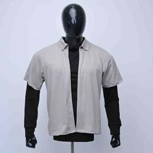 Camiseta de Manga Doble para Hombre, Sublimada con Estampado Personalizado, de Nailon/Acrílico, Antiarrugas, Casual, de Secado Rápido y Transpirable, Precio al por Mayor - Product Image 5