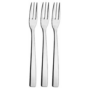 Juego de tenedores para postre Mirage de 3 piezas de acero inoxidable cromado pulido de 15,9 cm para Abert F17PN0338 - Product Image 1