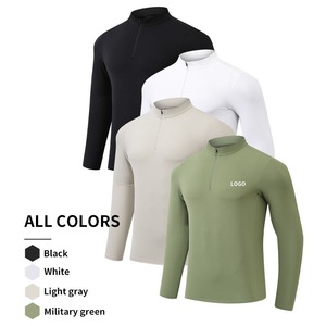 Camisa ecuestre de manga larga ecuestre de alta elasticidad cálida de fabricantes de ropa ecuestre de invierno con logotipo personalizado para hombre - Product Image 2