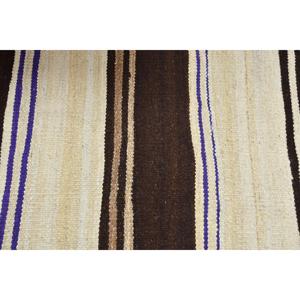 Alfombra de 2.7x10.2 pies, Alfombra Turca Vintage, Alfombra de Lana Marrón - Product Image 4