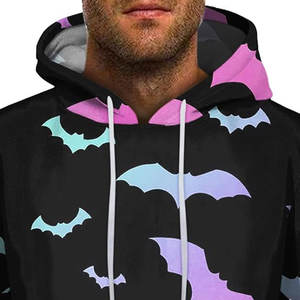 Venta al por mayor de invierno de alta calidad 450 Gsm Warm good selling men sudaderas con capucha impresas Custom Screen Print Logo Men's Pullover Hoodies - Product Image 5