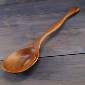 Cuchara para Ensalada Creativa en Forma de Corazón de Madera de Acacia, Cucharas para Mezclar de Madera con Mango Largo y Logotipo Personalizado - Product Image 5