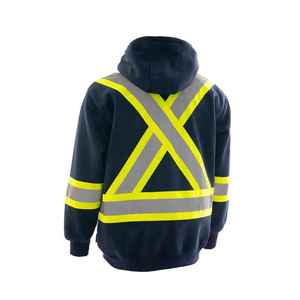 Veste de sécurité de travail respirante haute visibilité de haute qualité sur mesure pour l'extérieur vente en gros de veste de sécurité de haute qualité 2025 - Product Image 2