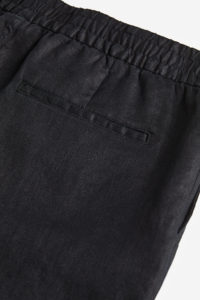 Short formel en velours côtelé bleu marine pour homme coupe régulière taille haute fermeture à cordon séchage rapide respirant solide - Product Image 4
