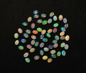 AAA คุณภาพ IGI ได้รับการรับรองจากธรรมชาติโอปอลโอปอลทรงไข่ Cabochon 3-8มม. เครื่องประดับโอปอลสีแดงทำให้อัญมณีหลายไฟหลวม - Product Image 2