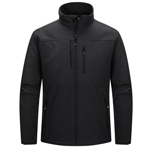 High Quality Wholesale Men's Casual Autumn Lightweight Softshell <b>Jacket</b> Windbreaker Waterproof Warm <b>Fleece</b> <b>Lined</b> Outdoor Hiking - Product Image 2