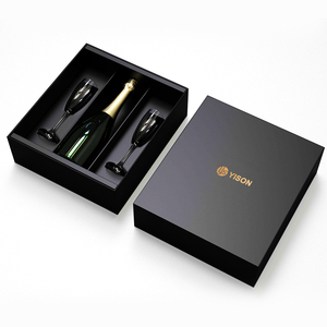 Luxury high end paper cardboard magnetic <b>red</b> wine set bottle gift <b>boxes</b> wine bottle packaging - Product Image 5