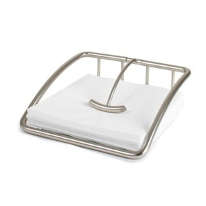Porte-serviettes en métal pour table et cuisine, porte-serviettes moderne en acier inoxydable lesté pour la maison et les buffets - Product Image 1