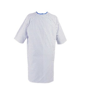 ชุดกาวน์แพทย์ผ้านอนวูฟเวนสำหรับผู้ป่วยพยาบาลไม่ถักโลโก้ตามสั่ง - Product Image 3