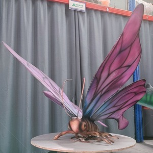 Modelo animatrónico <span class=keywords><strong>de</strong></span> mariposa insecto interior simulado eléctrico realista para niños para parques <span class=keywords><strong>de</strong></span> aventura centros comerciales aeropuertos - Product Image 3
