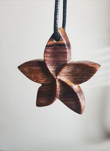 PRODUCTS <b>NECKLACES</b> FOR WOMEN MEN NATURAL <b>LARGE</b> BOHO TRIBAL SONO WOODEN <b>Pendant</b> on Adjustable Cord Handmade <b>Necklace</b> - Product Image 2