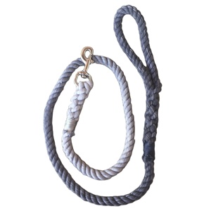 Correa para Perro Hecha a Mano con Cuerda Gris Degradada, Ideal para Pasear Perros, Hecha a Mano con Materiales Naturales - Product Image 1