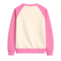 Sweat-shirt ras du cou à manches raglan Ivory Soror pour femme, style sororité grecque, rose et vert, pour la fraternité universitaire, élégant, décontracté, en polaire d'hiver