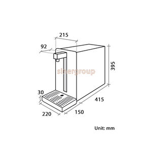 Refroidisseur de comptoir électrique Polares à 3 voies, galvanisé/peint en blanc, 30 l/h. Vanne solénoïde à refroidissement instantané pour usage domestique et commercial - Product Image 3