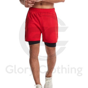 กางเกงขาสั้นตาข่ายฤดูร้อน ชุดลำลองผู้ชาย กางเกงขาสั้น รับสกรีนโลโก้ สีพื้น กางเกงขาสั้นผู้ชาย - Product Image 6