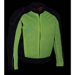 Veste de motard en maille noire professionnelle pour hommes avec armure, vêtements de moto été-hiver, équipement de sécurité pour moto pour hommes, noir-vert néon - Product Image 3