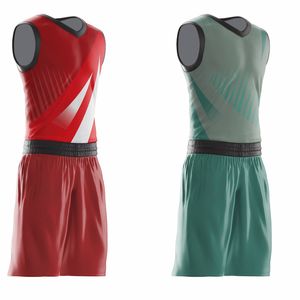Uniformes de baloncesto de sublimación, pantalones cortos reversibles a juego, conjunto ligero Reversible que absorbe la humedad - Product Image 3
