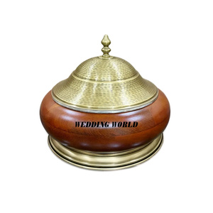 Chauffe-plat décoratif de luxe, forme ronde, nouveau design de casserole avec motif Meena, pour hotpot - Product Image 4