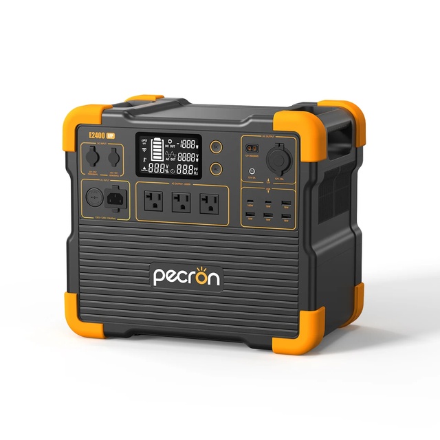 USA/EU Stock Pecron E2400LFP 2400W Solar Generator LiFePO4 Battery Power Station for Home Backup RV Camping Van Life Emergency