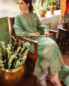 ชุดเดรสทำงานผู้หญิงคุณภาพเยี่ยมทันสมัย ปี 22025-2026  ผ้าฝ้ายซาลวาร์ คามีซ ล่าสุด สำหรับงานปาร์ตี้ 01272 - Product Image 3