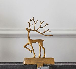 Merry Reindeer Aluminium <b>Stocking</b> <b>Holder</b> Pieces Wood Metal Cast Iron Rustic Gift Box Modern Designs High Quality Wholesale 2022 - Product Image 3