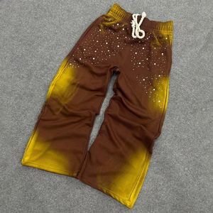 Pantalones de chándal de algodón pesado de alta calidad personalizados para hombre 2025, lavado ácido informal y desvanecimiento solar, fabricados por RAM Industry - Product Image 4