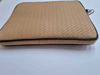 100% Premium-Qualität Echtes Kuhleder Business Laptop-Hülle Tasche Anpassbare Farbe Logo Modernes Perforiertes Design YKK-Reißverschluss