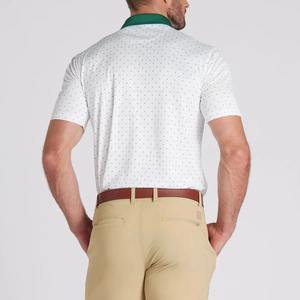 Poliéster Unisex de alta calidad de talla grande para camisa Polo estampado Floral de moda Golf personalizado para Polo para hombres transpirable Casual - Product Image 3