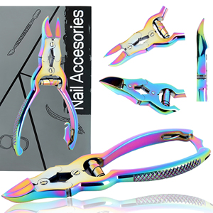 Cortaúñas profesional de lujo, pinza ergonómica antideslizante para cutículas, doble resorte para dedos, Uso Profesional sostenible para uñas - Product Image 4