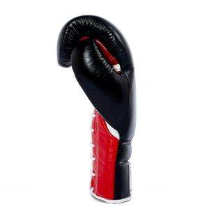 Guantes de boxeo ganadores rojos/negros personalizados de la más alta calidad Guantes de boxeo de cuero genuino 100% Precio al por mayor Entrega más rápida - Product Image 3