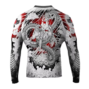 Wholesale OEM <b>Men's</b> Compression MMA Anime <b>Animal</b> Rashguard Sublimation Breathable Gym Wear Training USA Size Gym Workouts - Product Image 3