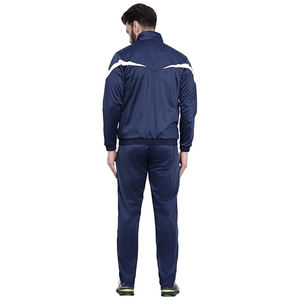 Polyester hommes grande taille vêtements de sport écologiques nouveau Design Tech polaire fermeture éclair à capuche deux pièces Fitness formation costume à capuche ensemble - Product Image 2