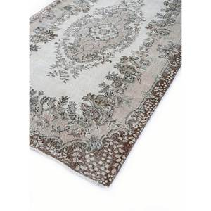 พรมขนสัตว์ถักมือสไตล์วินเทจ สีเบจและสีน้ำตาล ลายเหรียญรูปทรงสี่เหลี่ยมผืนผ้า ลวดลายนามธรรม สำหรับห้องนั่งเล่นหรือทางเดินในบ้าน รุ่น Pae-3294 - Product Image 2